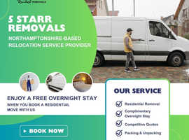 Free overnight stay when you book a residential move!
