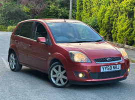 Ford Fiesta, 2009 (58) Red Hatchback, Manual Diesel, 83,545 miles