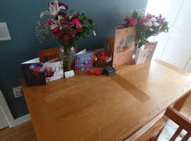 Large table and 6 chairs