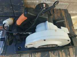 NEW EVOLUTION RAGE 4 CHOP SAW 110v WITH SPARE BLADE