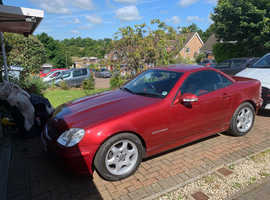 Mercedes Slk, 2001 (Y) Red Convertible, Manual Petrol, 56,000 miles