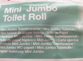 Mini jumbo toilet rolls