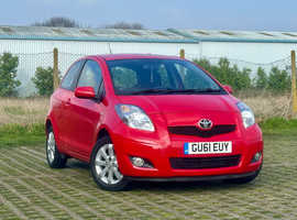 Toyota Yaris, 2011 (61) Red Hatchback, Manual Petrol, 103,541 miles