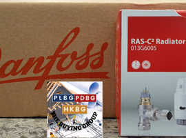Danfoss Ras-C2 Angled Thermostatic Radiator Valve And Lockshield 15mm 013G600500 - Brand New