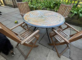 Garden table and chairs