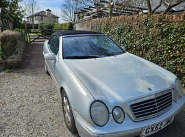 Mercedes Clk, 2002 (52) Silver Convertible, Automatic Petrol, 156,442 miles