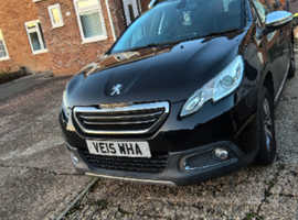 Peugeot 2008, 2015 (15) Black Hatchback, Manual Petrol, 61,386 miles