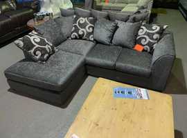 **Luxury Brand New Corner Couch - 2 & 3 Seater with Footstool Comfort**