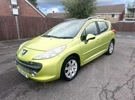 2007 (57) Peugeot 207, Yellow Estate, Manual 1.6 Petrol, Long MOT, Drives great