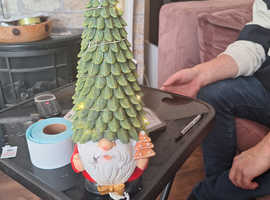 Large gonk ornament with light up hat