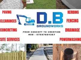 Groundworks, maintenance and repairs
