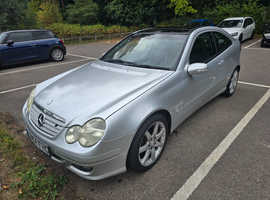 Mercedes C CLASS, 2004 (54) Silver Coupe, Automatic Diesel, 122,379 miles