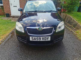 Skoda Fabia, 2009 (59) Black Hatchback, Manual Petrol, 104,400 miles