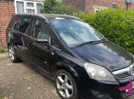 Vauxhall Zafira, 2008 (08) Black MPV, Manual Diesel, 158,000 miles