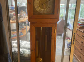 Grandmother clock 6ft pine
