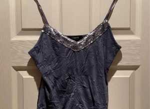 (863) Grey camisole, size XS/S, new!