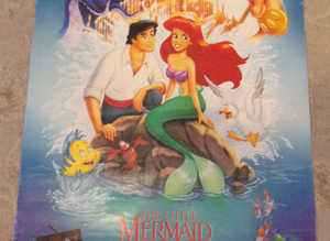 Disney the little mermaid 1990's vintage poster 23.5" X 16.5"