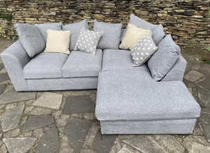 Exclusive Corner Sofa Arrangement - 2 & 3 Seater Plus Ottoman