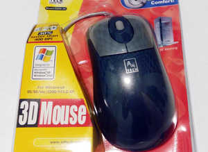 'Brand New' - PC Mouse - 3D Wired Noiseless Wheel Scroll PS/2 (still sealed - Windows 10/11, Apple Mac)