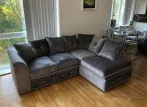 **Premium Brand New Corner Couch - L Shape 3 & 2 Seater with Footstool**