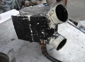 Heat exchange for Lancia Flaminia coup Pf