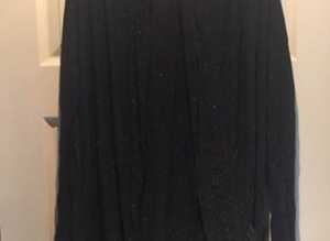 (241) Top Shop black glitter top, size 8
