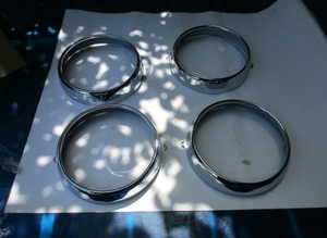 Headlight chrome rings for Lamborghini Espada