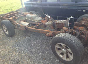 MITSUBISHI SHOGUN SPORT 2007 2.5 D. ROLLING CHASSIS IN VGC. WITH FULL V5.