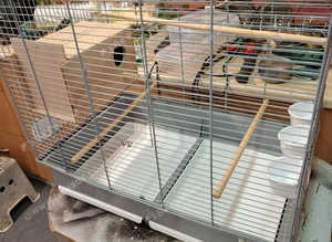 Budgie cage and nest box
