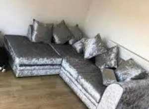 **Spacious Brand New Corner Sofa - 3 & 2 Seater with Footstool Comfort**