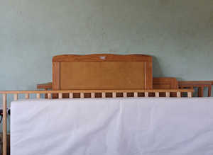 Large cot bed and mattress