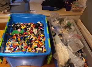 2 massive boxes of mixed lego