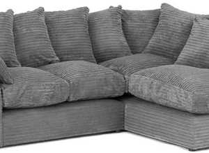 **Milan Chic Brand New Corner Seating - 2 & 3 Seater Sofa with Footstool