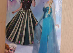 Simplicity S0746/1215 Disney Frozen Anna & Elsa sewing pattern size uk 6-12