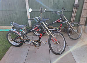 2 Collectable Stingray Schwinn chopper style bikes.