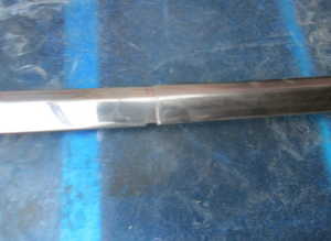 Rear window chrome molding for Ferrari 365, 400 and 412