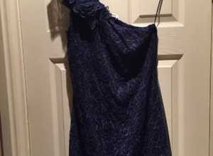 (199) Oasis navy dress, size medium