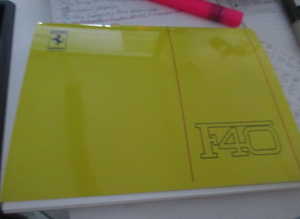 Owners Manual for Ferrari F40