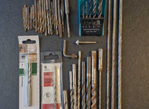 Drill bits. Selection of over 30 bits.