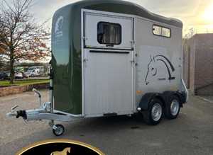 Cheval Liberte Touring Country 2 horse trailer + tack room New - £7150 + VAT - Green