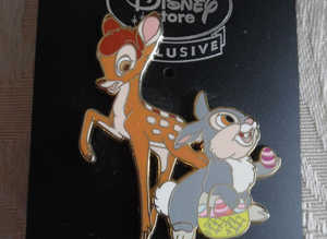 Disney Bambi & thumper Easter egg ltd edition 800 uk exclusive pin badge