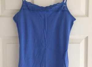 (045) M&S blue camisole top, size 12
