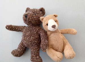 2 Unusual Soft Toy Collectible Bears.  Bubba by Russ and Teddy Times.