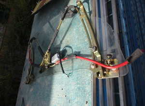 Lh door window with mechanism Ferrari 348 and 355