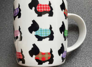 (846) Dog mug, new!