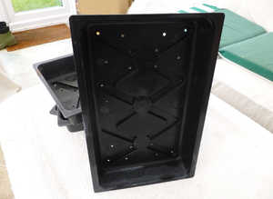 Solid seed trays won't crack, chip or break