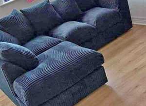 **Spacious Brand New Corner Sofa - 3 & 2 Seater with Coordinated Footstool