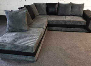 Bold & Modern Corner Sofa - 2 & 3 Seater with Footstool Addition
