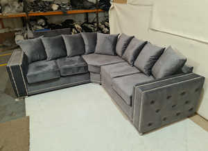 Ultimate Lounge Comfort - 3 & 2 Seater Corner Sofa with Footstool