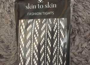 (459) Black tights, size medium, NEW!